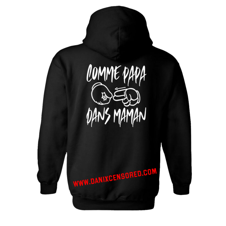 Sweat à capuche Comme Papa Dans Maman